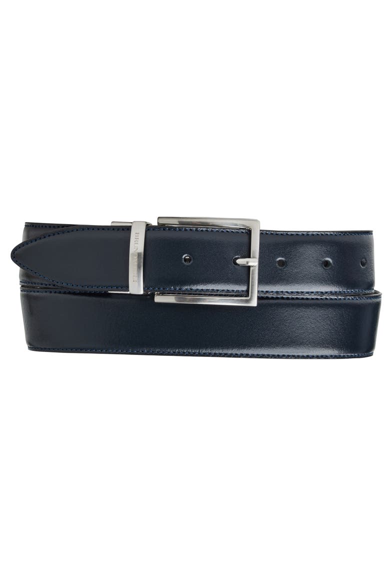 Marco Men's Belt, Main, color, DARK GREY/NAVY
