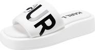 KARL LAGERFELD PARIS Opal Bonjour Platform Slide Sandal