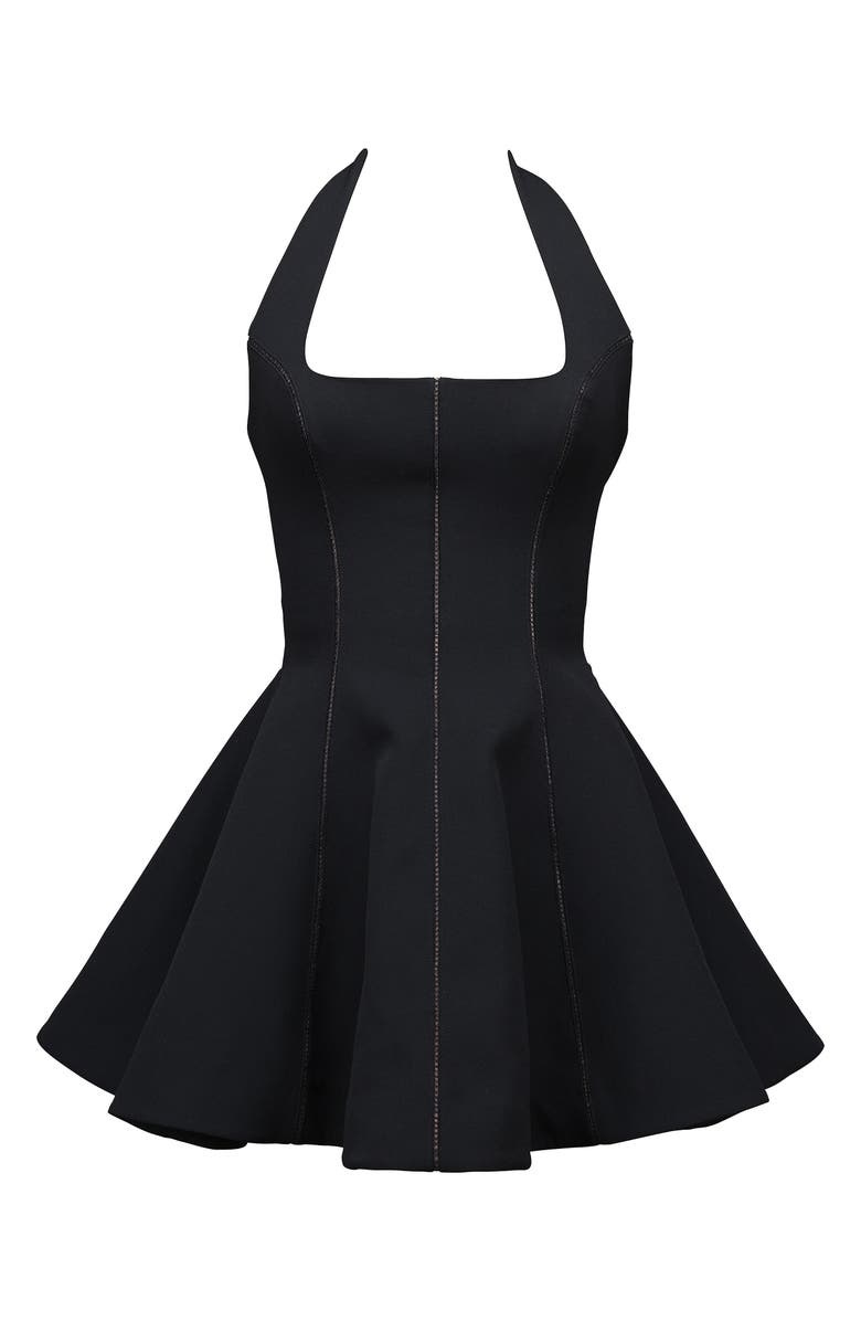 HOUSE OF CB Loulette Halter Minidress, Alternate, color, Black