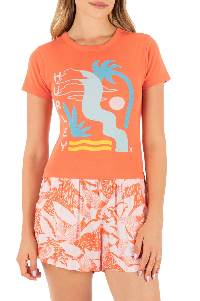 Cascada Baby Tee, Main, color, FRUIT PUNCH