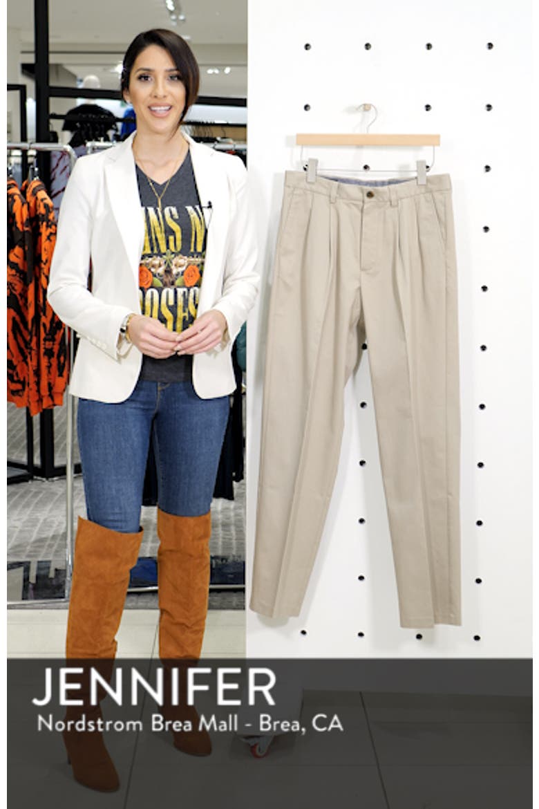 'Classic' Smartcare™ Relaxed Fit Double Pleated Cotton Pants video