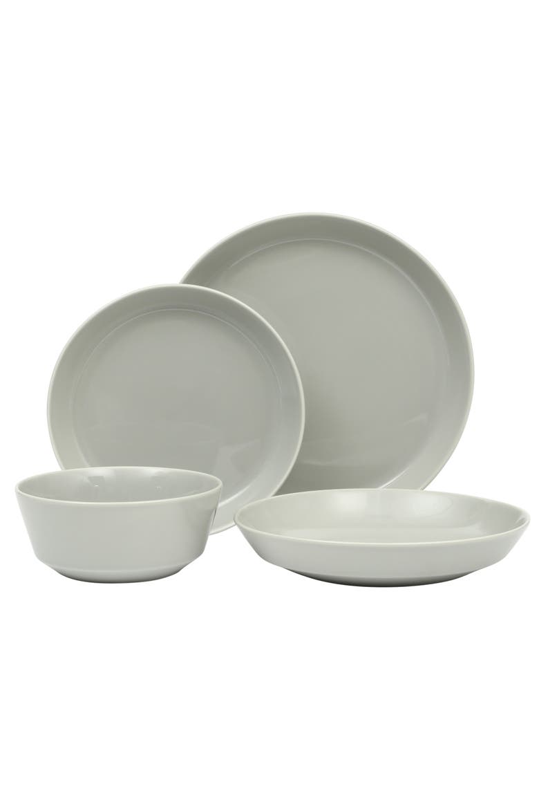 Summer Shades Porcelain Dinnerware Set, Alternate, color, Grey