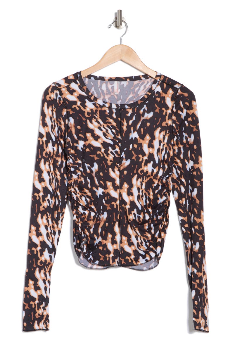 Patterned Right On Running Base Layer, Alternate, color, TORTOISE SHELL COMBO