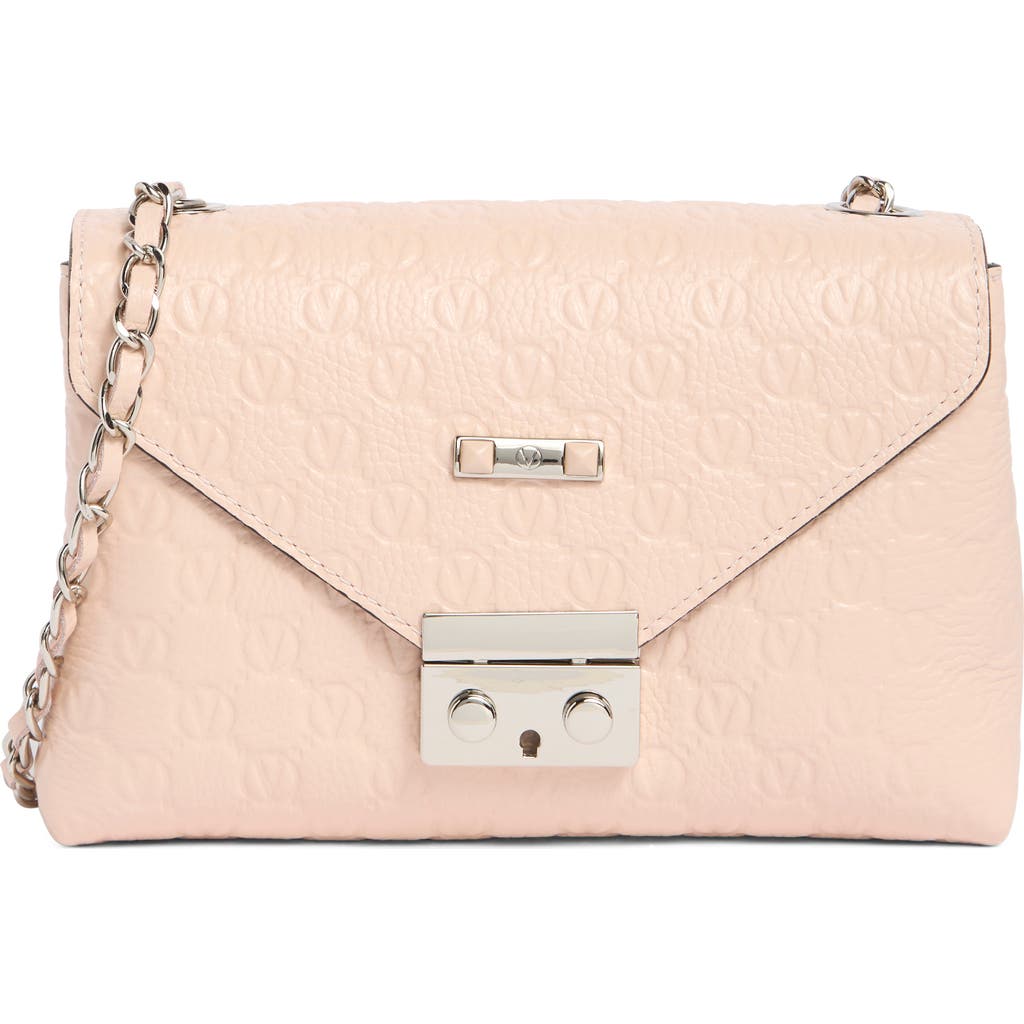 Valentino By Mario Valentino Isabelle Dollaro Monogram Crossbody Bag In Pale Rose