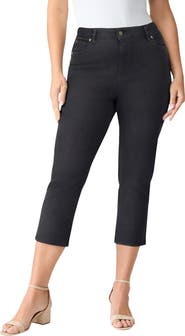 Roaman's Plus Size 24/7 Capri Jean