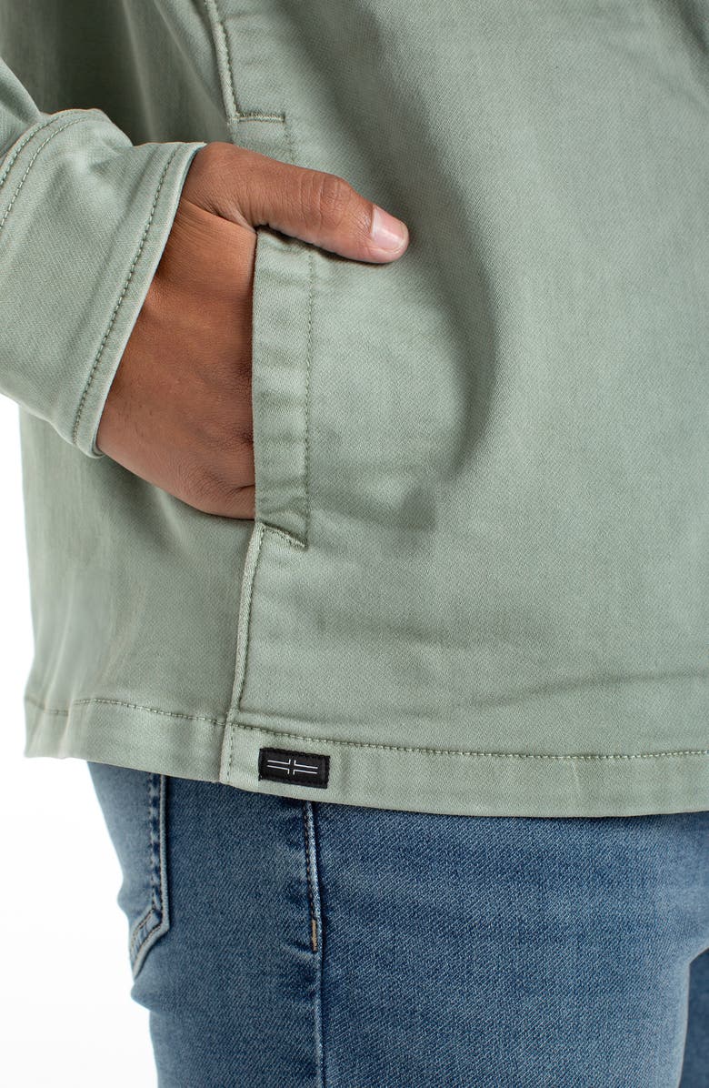 Liverpool Los Angeles Button-Up Overshirt, Alternate, color, Sage Green