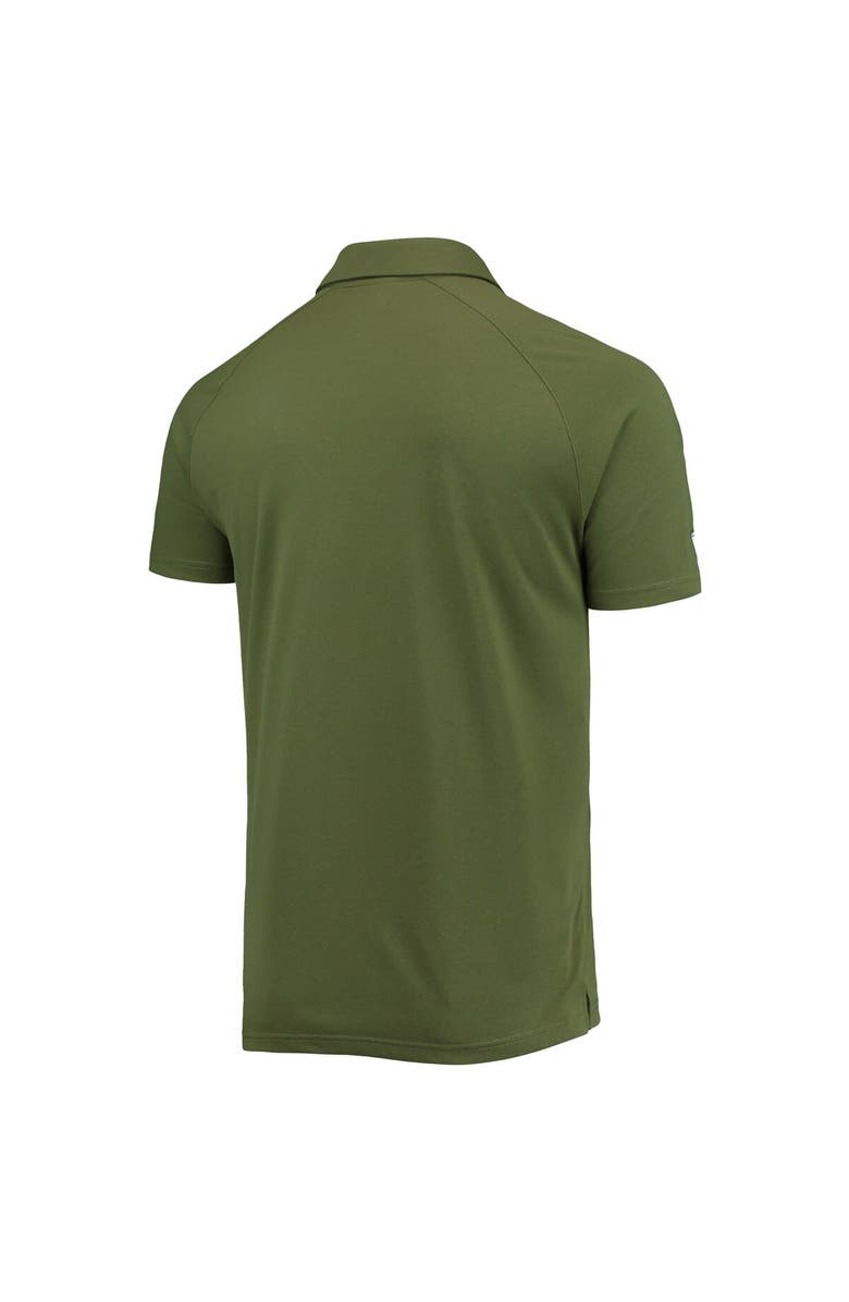 LEVELWEAR Men's Levelwear Olive New York Yankees Delta Sector Raglan Polo, Alternate, color,