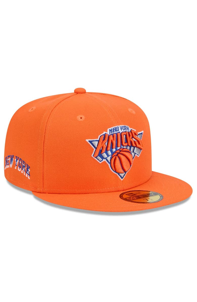 New Era Men's New Era  Orange New York Knicks 2024/25 City Edition Alternate 59FIFTY Fitted Hat, Main, color, 