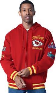 G-III SPORTS BY CARL BANKS Men's G-III Sports by Carl Banks  Red Kansas City Chiefs Power Forward Commemorative Full-Zip Hooded Jacket