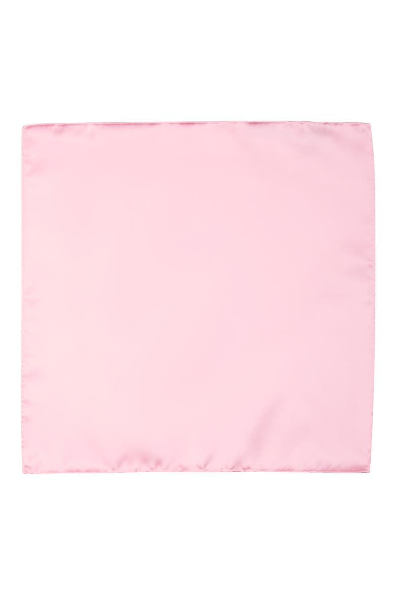 Satin Pocket Square, Alternate, color, LT. PINK