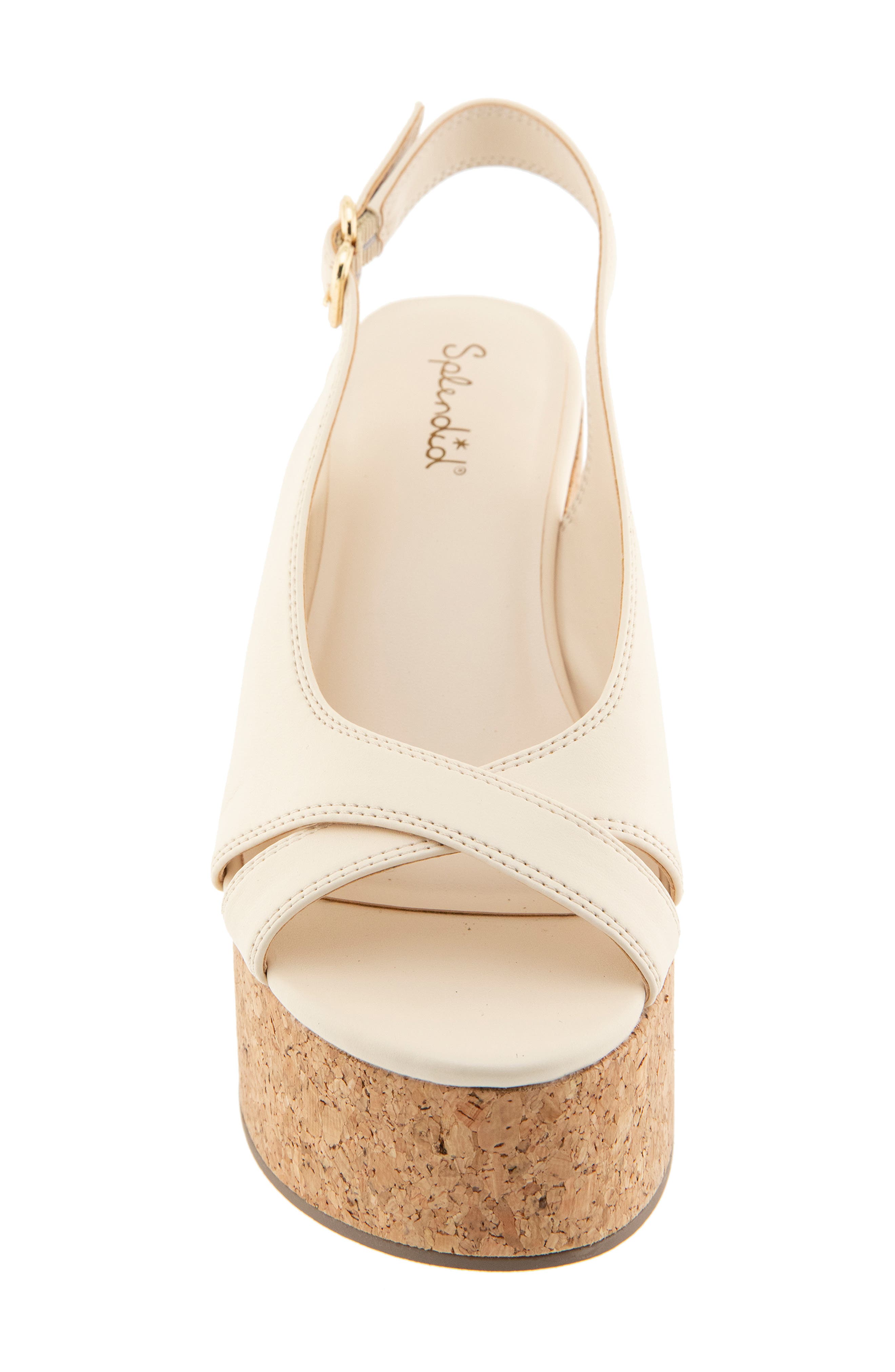 Splendid Mellow Platform Wedge Sandal, Alternate, color, Oat