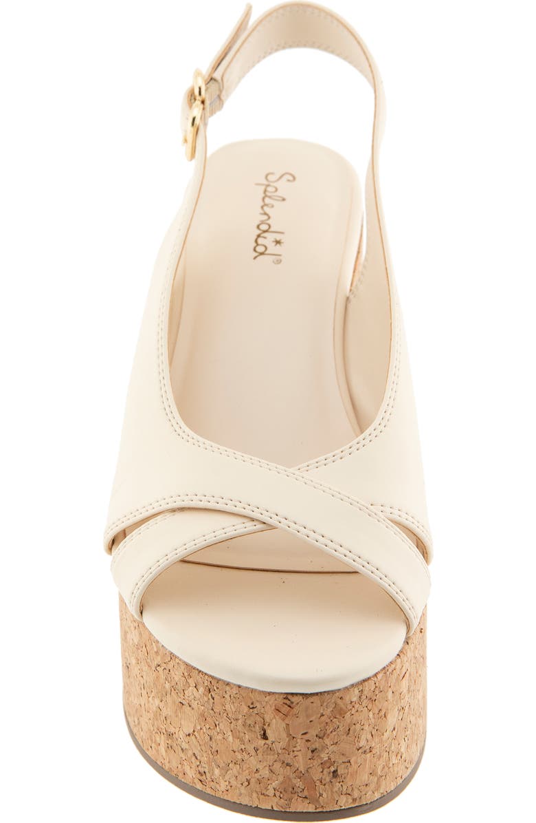 Splendid Mellow Platform Wedge Sandal, Alternate, color, Oat