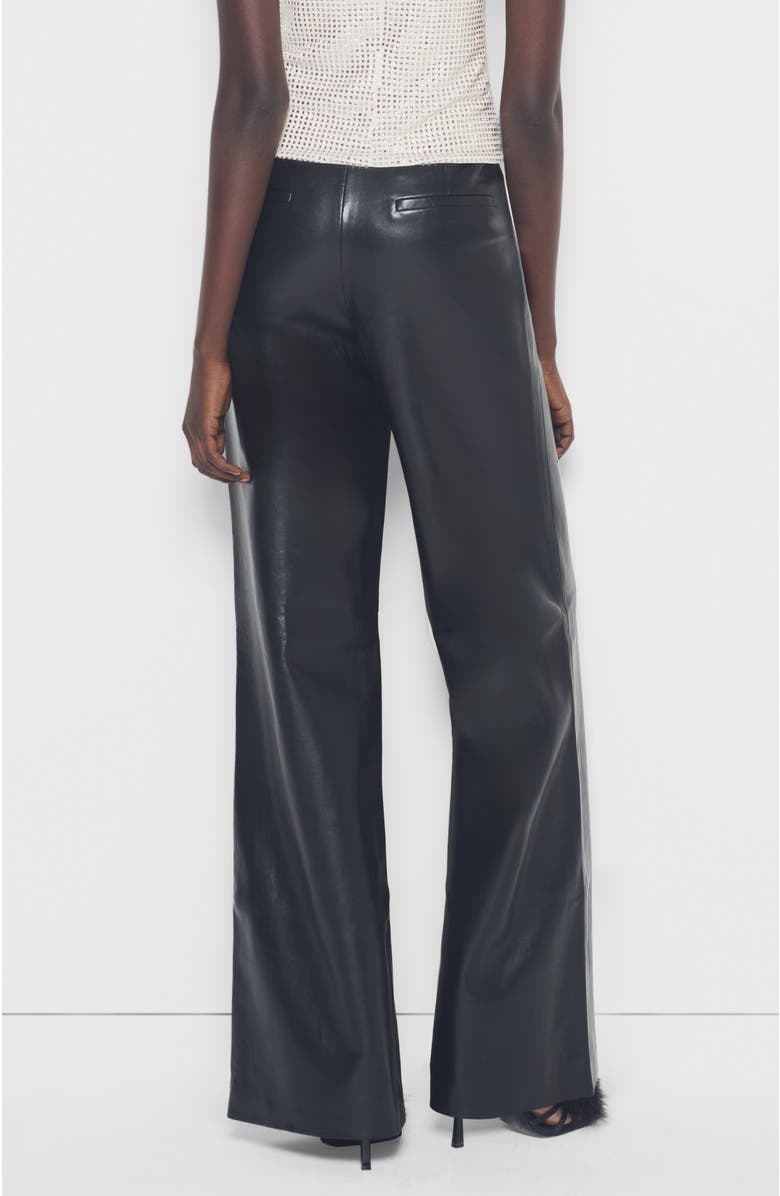 AS by DF Tell Me Lies Recycled Leather Trousers, Alternate, color, Black