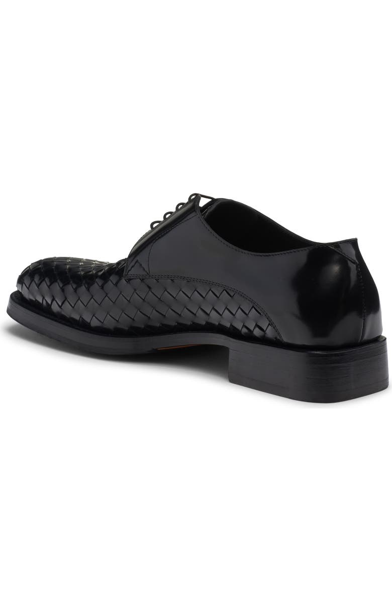 Bottega Veneta Smashed Intrecciato Leather Derby, Alternate, color, Black