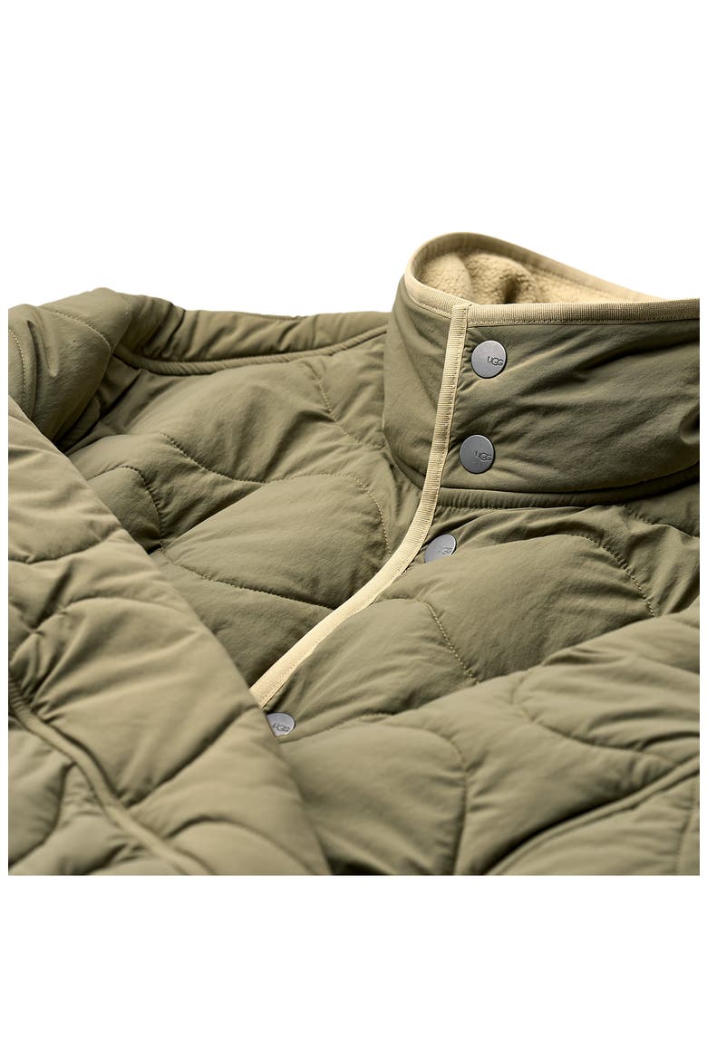 Jareth Quilted Shirt Jacket, Alternate, color, BURNT OLIVE