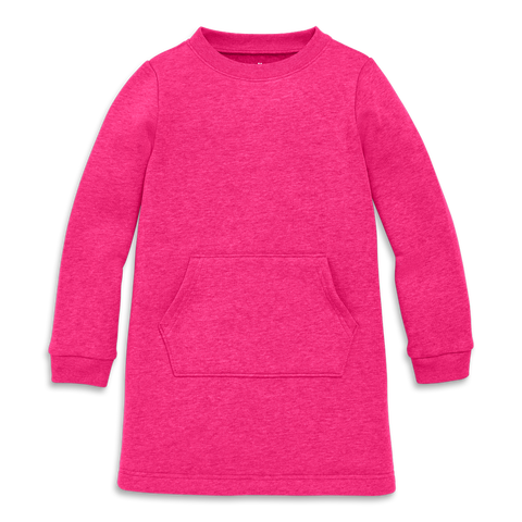Kids Cozy Fleece Sweatshirt Dress