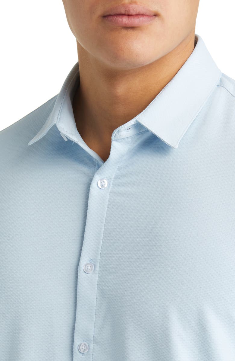 Barbell Apparel Motive Solid Stretch Performance Button-Up Shirt, Alternate, color,