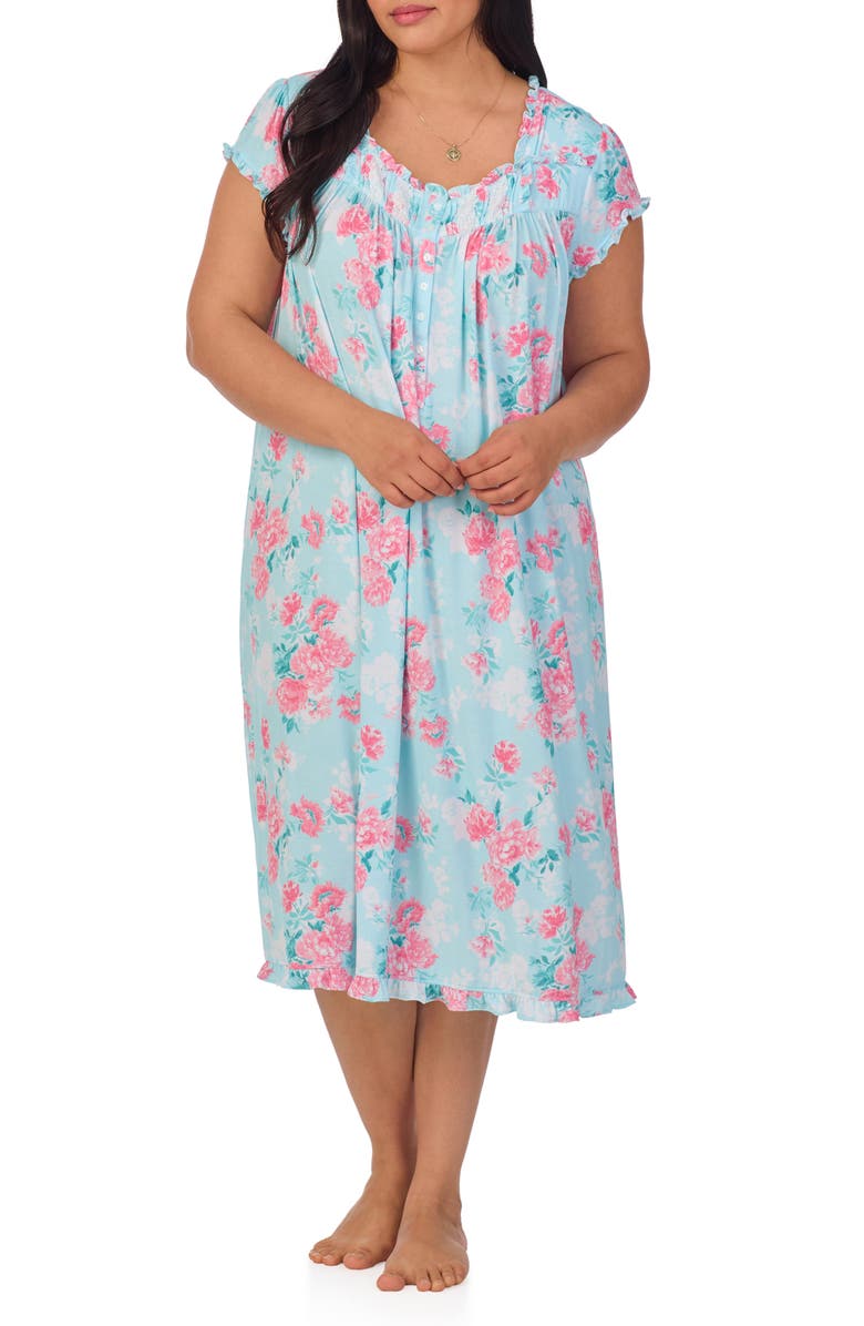 Eileen West Floral Ballet Nightgown, Main, color, 