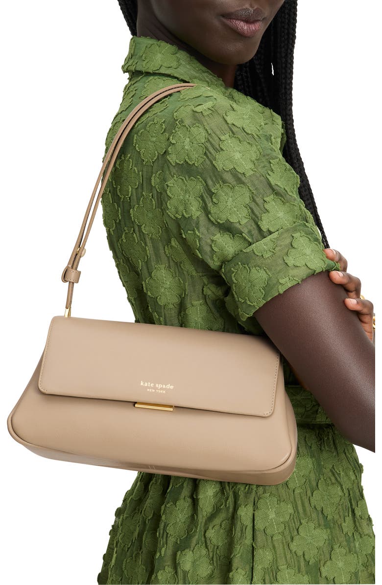 Kate Spade New York grace smooth leather convertible shoulder bag, Alternate, color, Timeless Taupe