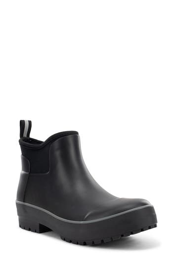 Chooka Everyday Ankle Rain Bootie In Black