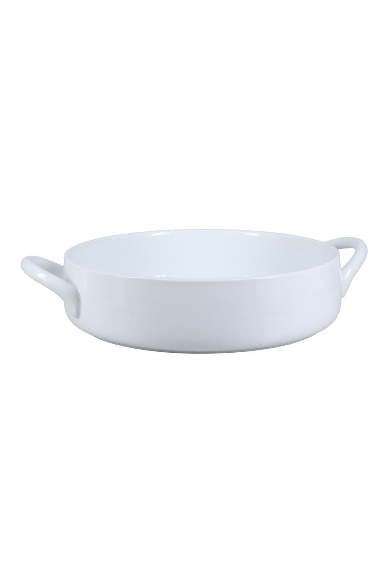 Taos Round 3.5-Quart Baking Dish, Main, color, WHITE