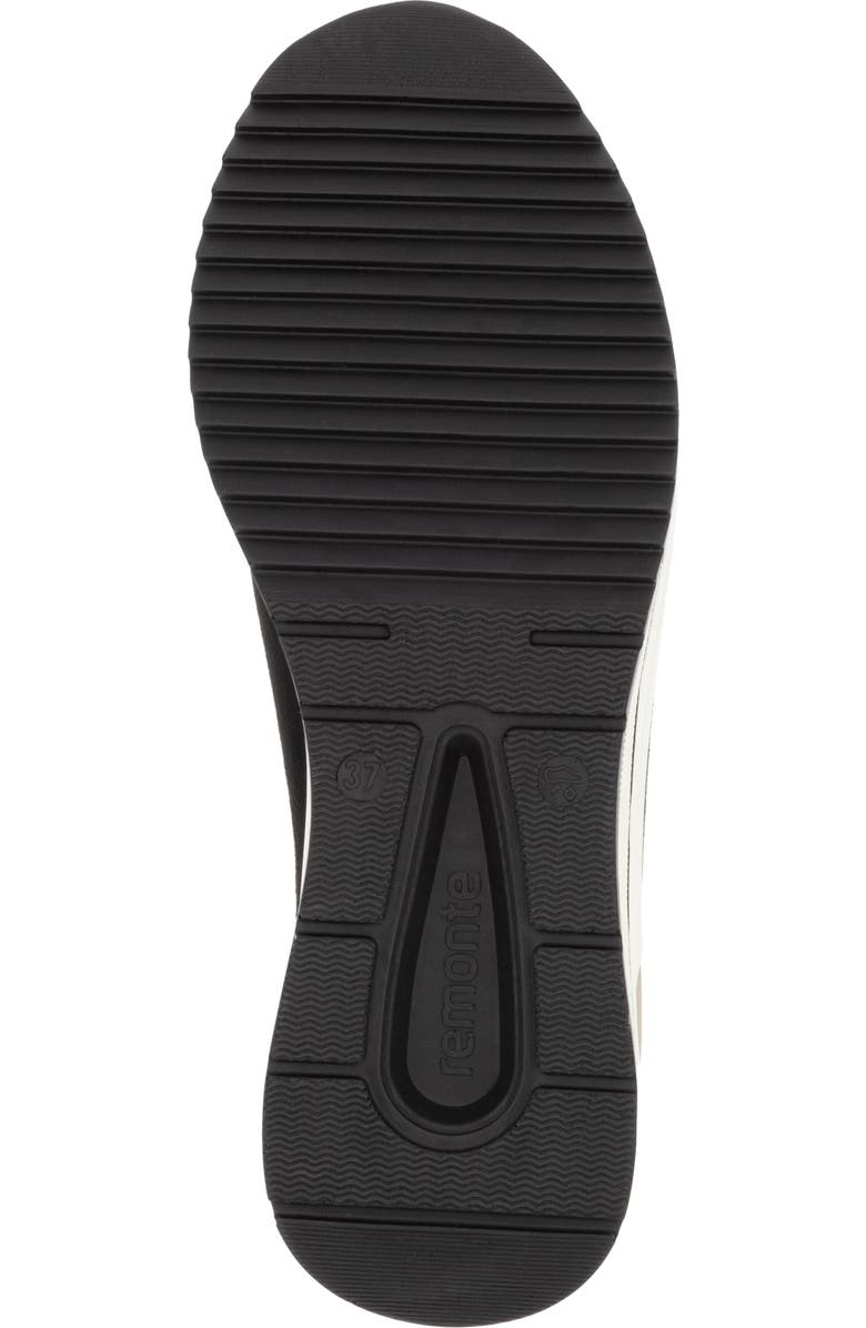 REMONTE Eleni Wedge Sneaker, Alternate, color, Black/Schwarz/Bronze