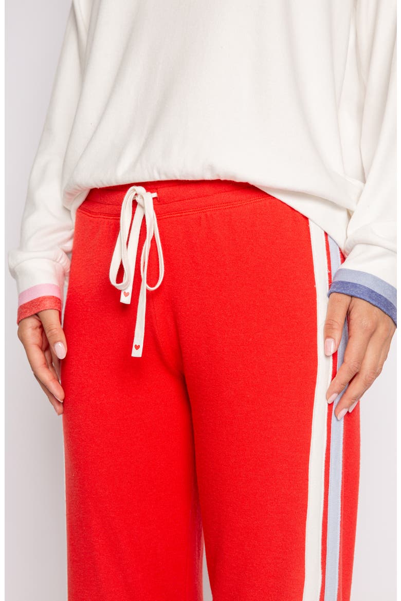 Cozy Vibe Peachy Pajamas, Alternate, color, BRIGHT WHITE
