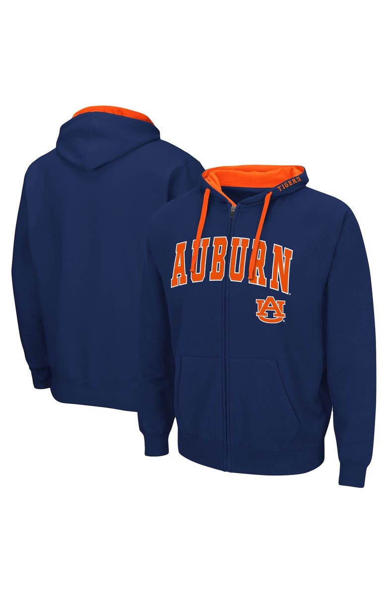 COLOSSEUM Men's Colosseum Navy Auburn Tigers Big & Tall Full-Zip Hoodie, Alternate, color, Navy