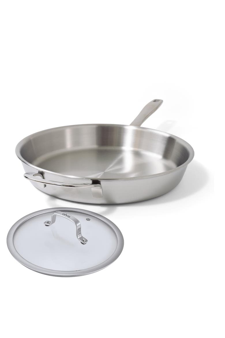Maestro 5-Ply Stainless Steel Frying Pan with Lid, Main, color, 11 inch