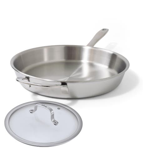 Maestro 5-Ply Stainless Steel Frying Pan with Lid