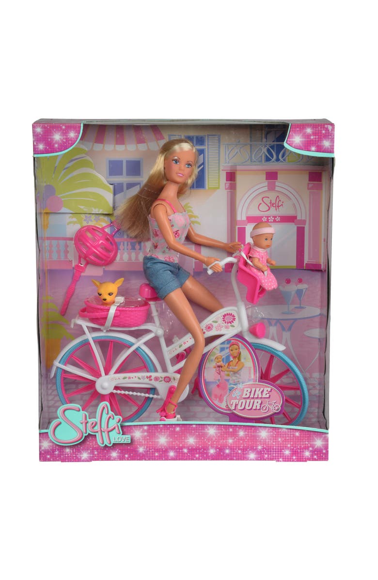 Simba Toys Steffi Love Bike Tour With Bike And Doll, Alternate, color, Multicolored