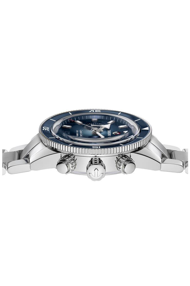 Capitan Cook Automatic Chronograph Bracelet Watch, 43mm, Alternate, color, BLUE