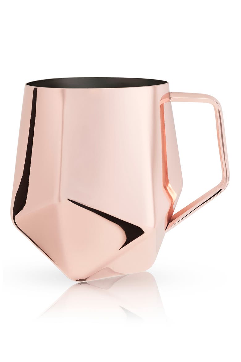 Seneca Faceted Moscow Mule Mug in Copper, Main, color, COPPER