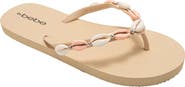 bebe Seashell Flip Flop