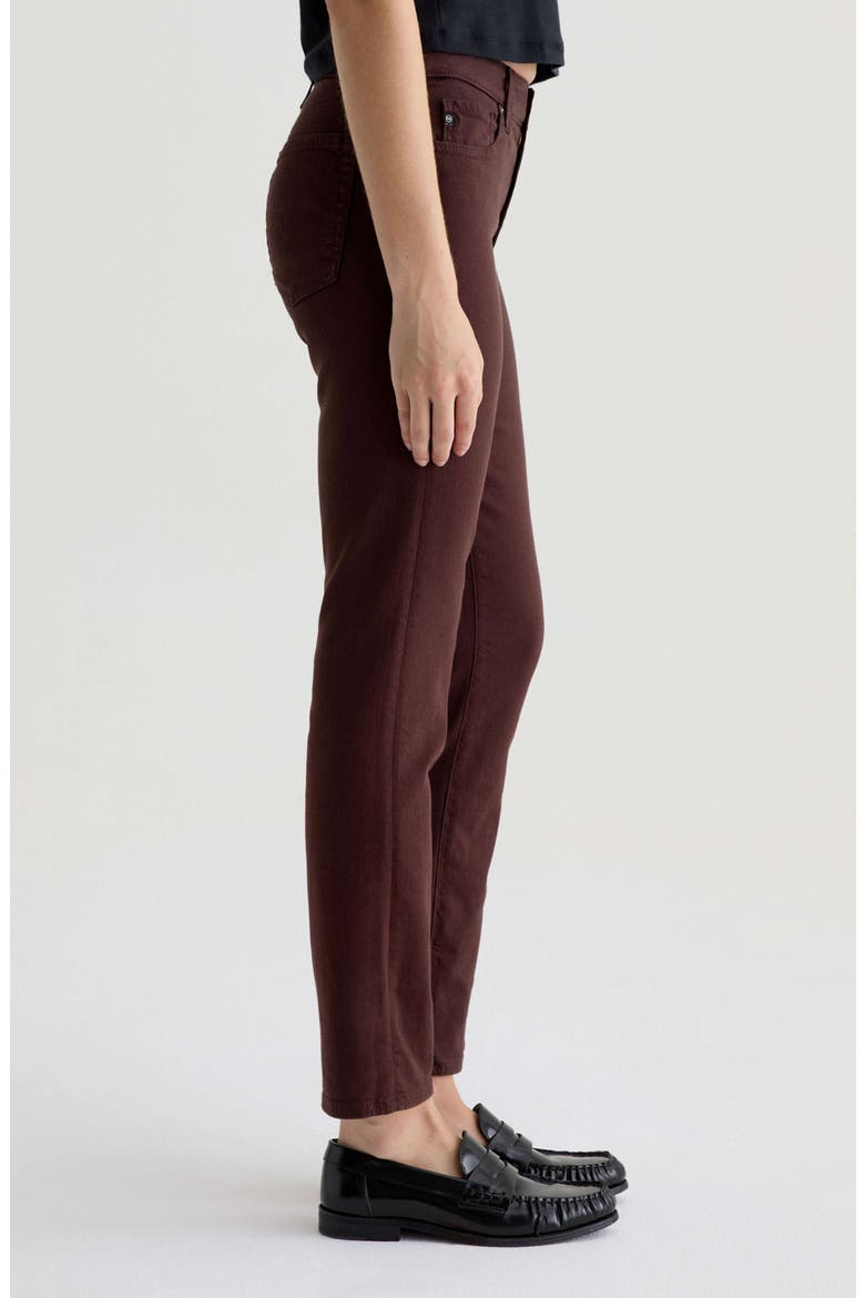 Mari Mid Rise Slim Straight Leg Jeans, Alternate, color, COFFEE BEAN
