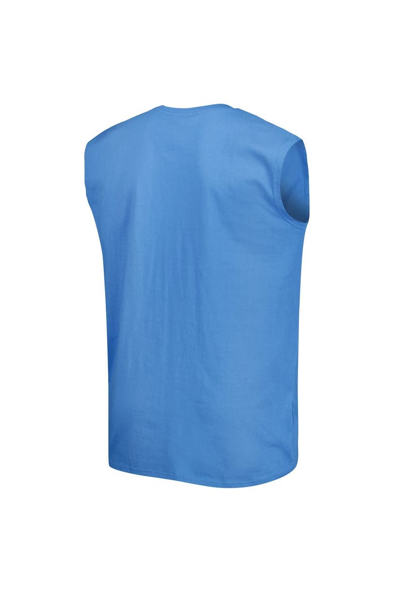 Men's Powder Blue Los Angeles Chargers Big & Tall Muscle Tank Top, Alternate, color, Powder Blue
