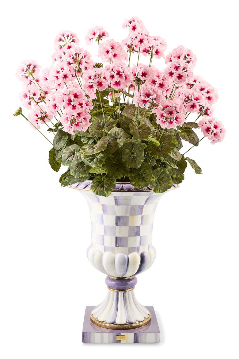 Pink Geranium Urn Filler, Alternate, color, PINK