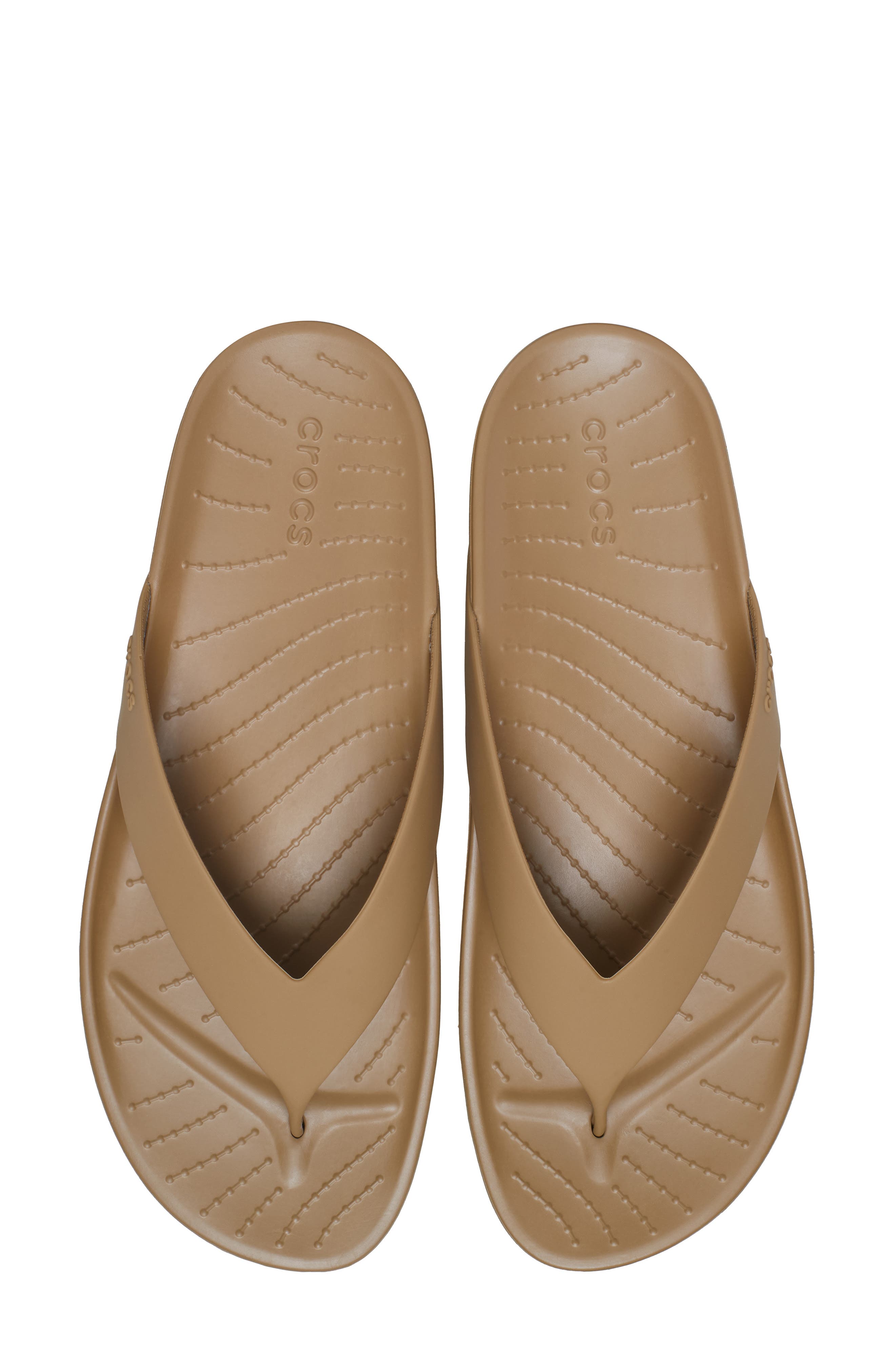 CROCS Splash Flip Flop, Alternate, color, Sepia