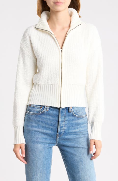 Teddy Zip Up Cardigan
