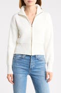 Madden Girl Teddy Zip Up Cardigan