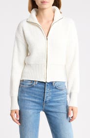 Madden Girl Teddy Zip Up Cardigan
