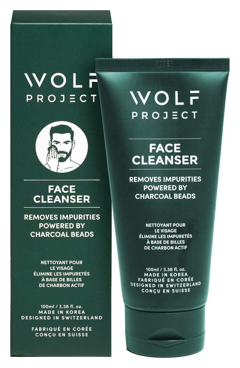 Wolf Project Foaming Face Cleanser, Main, color, Green