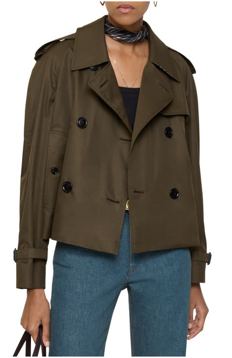 Cropped Mayfair Heritage Trench Jacket
