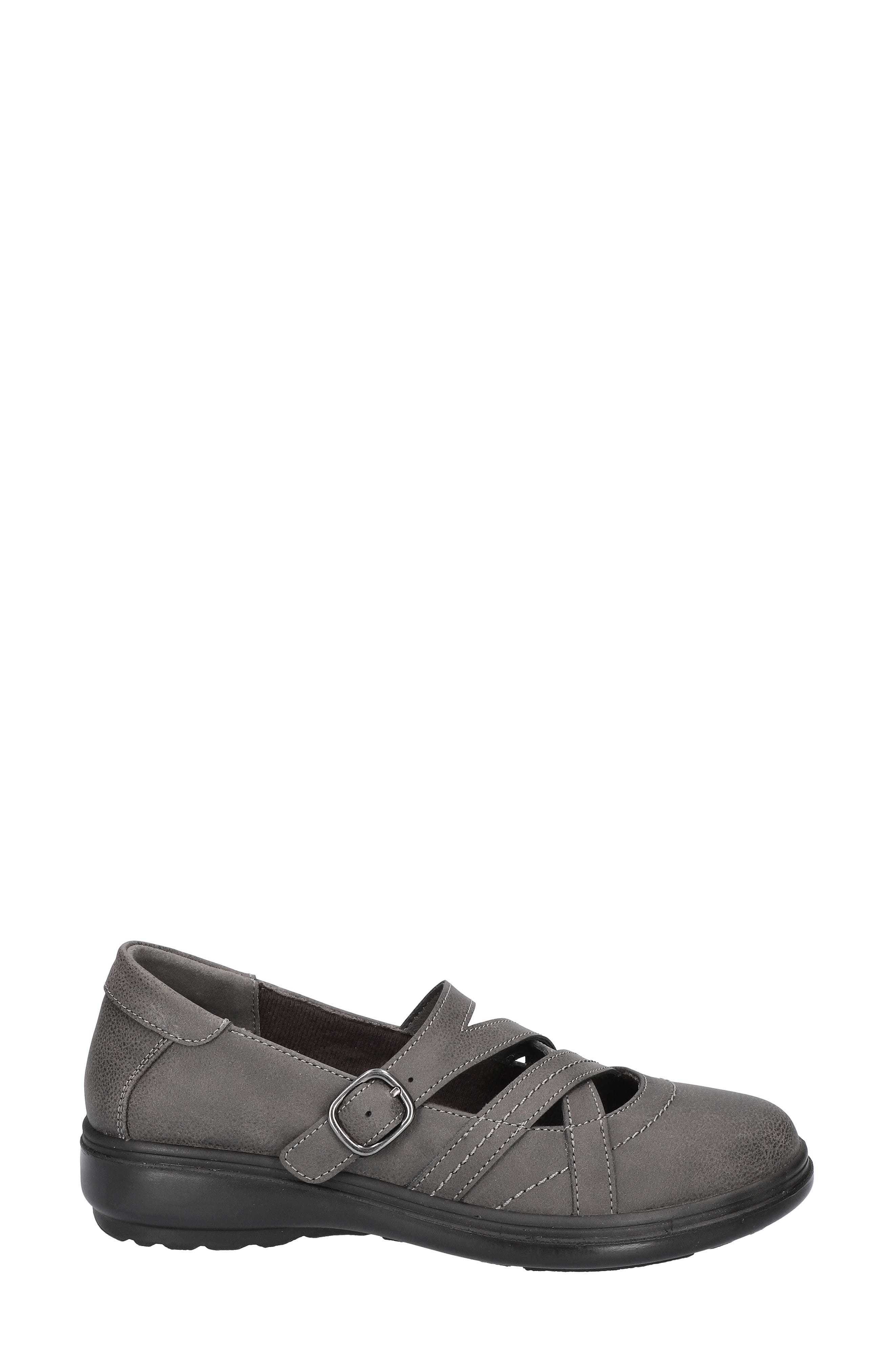 EASY STREET Wise Mary Jane Flat - Multiple Widths Available, Alternate, color, Grey/ Gore