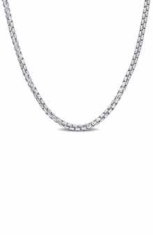 DELMAR Box Link Chain Necklace, 1.40mm