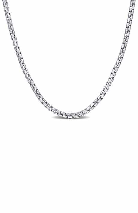 DELMAR Box Link Chain Necklace, 1.40mm