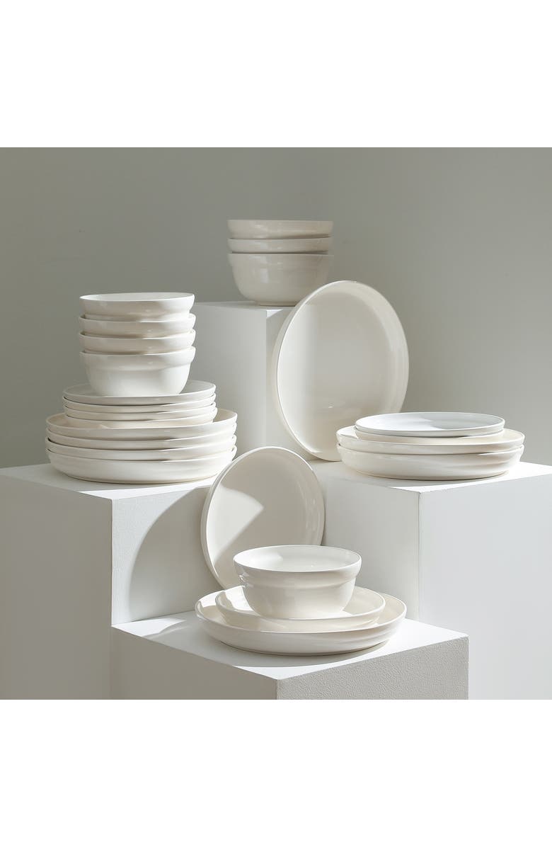 Stone Lain Virtuo Porcelain 24-Piece Dinnerware Set, Alternate, color,