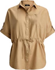 Lauren Ralph Lauren Short Sleeve Linen Tunic
