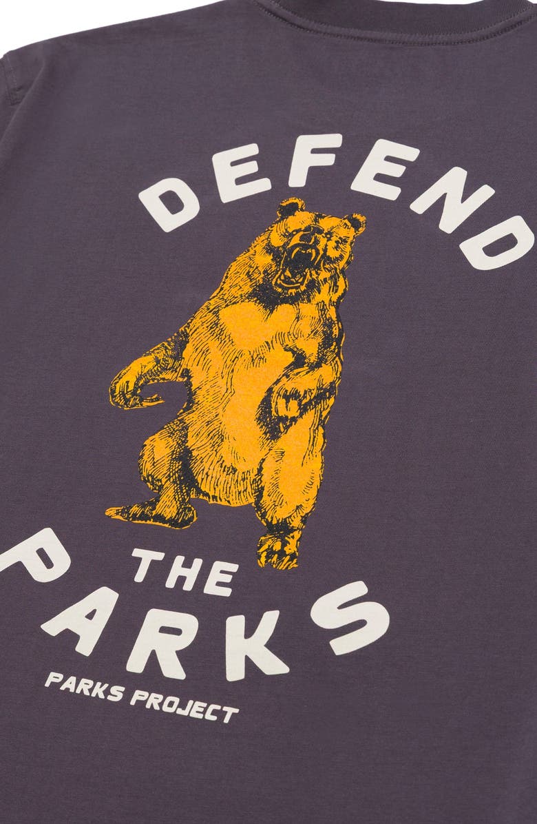Parks Project Defend the Parks Bear Pocket Tee, Alternate, color, Graphite