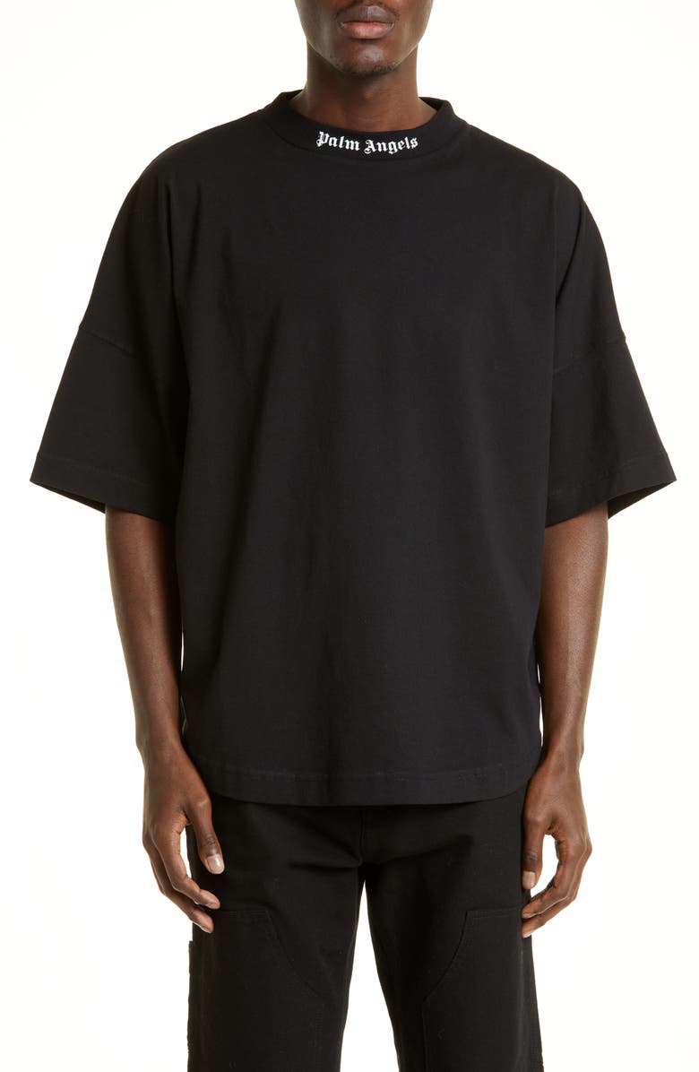 Palm Angels Classic Logo Oversize Graphic Tee, Main, color,